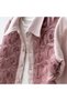 Bingül Girl's 3-Piece Rose Detailed Set – Jacket, Combed Cotton and Shorts |   2-5 Years Old - 4