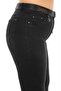 Plus Size Shaping / Sculpting Belted High Waist Flared Denim Women's Trousers - 6