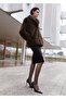 Fur-Like Flap Coat - 2