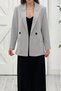 ÇİFT DÜĞMELİ BASIC BLAZER CEKET 4S2004 - 2