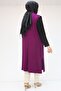 34000 Plus Size Combed Cotton Wear-And-Go Vest - Plum - 5
