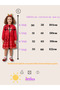 Christmas Themed Deer Patterned Red Tutu Dress with Crown Gift for Fleece-Lined Year Old Girl - 2