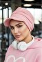 Powder Winter Hijab Hat - 3