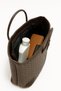 Women's Knitted Textured Zippered Tote Hand and Shoulder Bag - 2