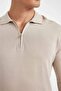 Standard Fit Polo Collar Half Zipper Premium Knitwear Sweater D0621Ax25Au - 4