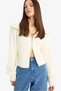Slim Fit Polo Collar Zippered Knitwear Cardigan A3333Ax25Wn