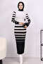 6041 Turtleneck Knitwear Dress Ecru - 2