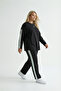 Women's Plus Size Striped Detail Long Sleeve Osho Style Modal Fabric Set M-6XL