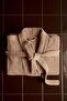 Cotton terry dressing gown