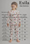 Girls' Pajama Set Heart Pattern Long Sleeve Cotton 4-9 Years - 4