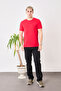 Men's 100% Cotton Slim Fit Slim Fit Crew Neck Basic T-Shirt - 2