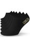 6 Pairs Sneakers Women Men Organic Cotton No-Show Stitch-Free Short Sports Socks Unisex, White Black Gray