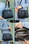 Women's Polo 4-Compartment Chain Detail Long Crisscross Straps & Clutch Bag 4040 (23x19 CM) - 2