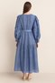 Floral Appliqued Jacquard Dress - 4