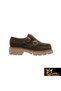 Women's Khaki Genuine Suede Shoes 505092232-1