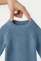Baby Knitted Knitwear Bodysuit Long Sleeve Buttoned Unisex Knitbody - 2