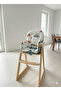 100% Cotton Fabric Double Sided Baby High Chair Cushion (Belt Passing Places Available) - 2