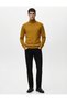Long Sleeve Viscose Blend Turtleneck Knit Sweater - 2