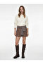Long Sleeve Crew Neck Basic Knit Sweater with Stitching Detail