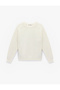 Long Sleeve Crew Neck Basic Knit Sweater with Stitching Detail - 3