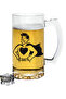 Super Dad Printed Beer Glass - Father's Day Themed Beer Glass