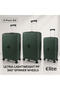 3-Piece Hard-Shell Luggage Set (20/24/28) – Lightweight Spinner Suitcase – Dark Green