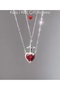 Heart Sword Pair Necklace in a Lighted Box Steel - 7