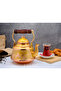 1.6 Liter Hand Embroidered Nostalgic Single Pewter Forged Copper Teapot, Teapot, Kettle