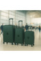 3-Piece Hard-Shell Luggage Set (20/24/28) – Lightweight Spinner Suitcase – Dark Green - 3