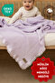 100% Cotton 4 Layer Muslin Blanket Muslin Cover Lilac 110X110 cm (for Baby & Child)