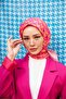 Aura Houndstooth Soft Scarf Pink 1155-06 - 3