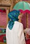 مارakesch Collection وشاح ناعم بيرسي أزرق أخضر 1196-03 - 3