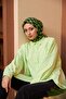 وشاح ناعم من Aura Houndstooth باللون الأسود والأخضر 1155-11