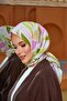 مجموعة مراكش وشاح ناعم وردي برتقالي 1201-08 - 2