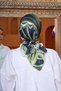 Marrakech Collection Soft Scarf Green Night Blue 1202-13 - 4