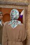 مجموعة مراكش وشاح ناعم زمردي كلاريت أحمر 1200-11 - 4