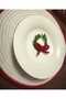 Christmas Themed String Napkin Ring Handmade Napkin Holder with Macrame Rope and Artificial Leaves |   6 Pieces - 4
