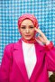 Aura Houndstooth Soft Scarf Pink 1155-06