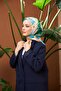 Nature Line Rose Soft Scarf Turquoise Green 1156-04 - 3
