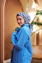 أورا وشاح ناعم بتفاصيل كاروهات أرجواني 1155-05 - 2