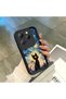 Infinix Hot 40/40 Pro Compatible Black Silicone Cat Pattern Shock Absorbing Phone Case