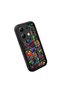 Xiaomi Redmi Note 13 4g Compatible Black Silicone Graffiti Pattern Lens Protection Phone Case - 4