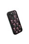 iPhone 13 Compatible Black Silicone Bow Pattern Shock Absorbing Phone Case - 4