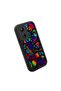Xiaomi Redmi 13C Compatible Black Silicone Graffiti Pattern Lens Protection Phone Case - 3