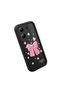 Xiaomi Redmi Note 13 4g Compatible Black Silicone Bow Pattern Shock Absorbing Phone Case - 4