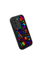 Samsung Galaxy S22 Compatible Black Silicone Graffiti Pattern Lens Protection Phone Case - 3