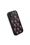 iPhone 12 Compatible Black Silicone Bow Pattern Shock Absorbing Phone Case - 3