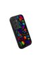 Samsung Galaxy A16 Compatible Black Silicone Graffiti Pattern Lens Protection Phone Case - 3