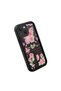 Elegan Phone Case with Rose and Butterfly Pattern in Black Silicone Compatible with iPhone 13 - 4