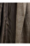 Mg trenden brown Double-Breasted collar plaid women's stamp coat - 6